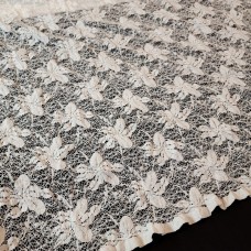 Ткань Гипюр набивной (молочный), 2277